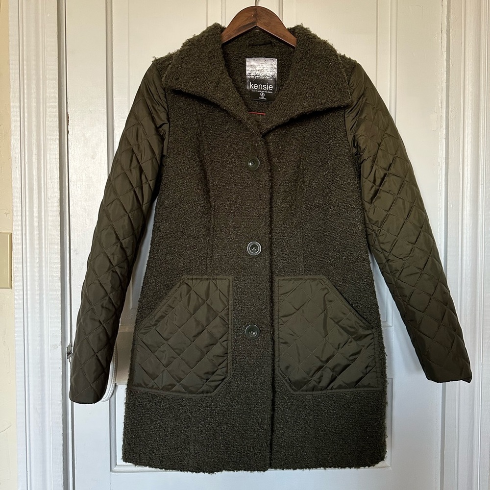 Kensie Olive Green Coat S